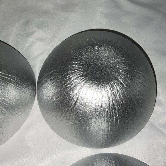 NWT AKCAM TURKISH GLASS GLITTERY SILVER PLATINUM 6” SOUP SALAD BOWLS SET OF 4 - Picture 11 of 12